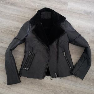 Faux leather jacket
